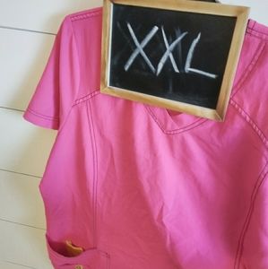 Wink scrub top Hot Pink